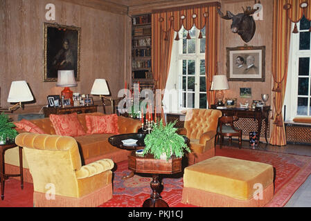 Im Haus des Familiensitz der Bismarcks schloss Friedrichsruh nahe Hamburg, Deutschland 2006. In das Haus der Familie Residenz der Bismarck schloss Friedrichsruh in der Nähe von Hamburg, Deutschland 2006 Stockfoto