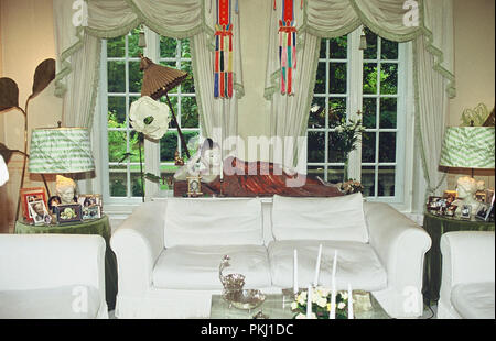 Im Haus des Familiensitz der Bismarcks schloss Friedrichsruh nahe Hamburg, Deutschland 2006. In das Haus der Familie Residenz der Bismarck schloss Friedrichsruh in der Nähe von Hamburg, Deutschland 2006. Stockfoto