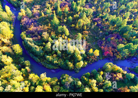 Die größere hinggan Berge in der Provinz Heilongjiang Stockfoto