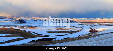 Hulunbuir winter Szene Stockfoto