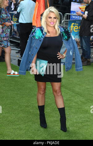 Das Festival Weltpremiere auf der Cineworld Leicester Square, London am Montag, den 13. August 2018 Mit: Nadia Essex Wo: London, Großbritannien Wann: 13 Aug 2018 Quelle: WENN.com Stockfoto