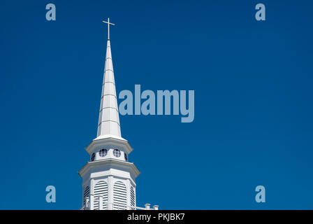 Christliche Kirche Kirchturm USA Stockfoto