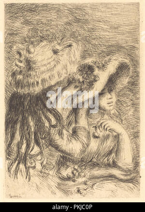 Der Hut Stift (Le chapeau epingle). Stand: 1894. Medium: kaltnadel. Museum: Nationalgalerie, Washington DC. Autor: Auguste Renoir. Stockfoto