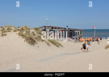 Die Aloha Beach Club, an einem der vielen Strände in Zeeland, Samstag, den 7. Mai 2016 Domburg, Niederlande. Stockfoto