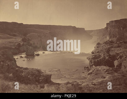 Shoshone Falls, Snake River in Idaho. Stand: 1874. Abmessungen: Blatt (zu Bild getrimmt): 20 x 27.4 cm (7 7/8 x 10 13/16 in.) Support: 40,2 x 49,5 cm (15 13/16 x 19 1/2 in.). Medium: eiklar Drucken aus Collodium negativ auf Karton montiert. Museum: Nationalgalerie, Washington DC. Autor: Timothy H. O'Sullivan. Stockfoto