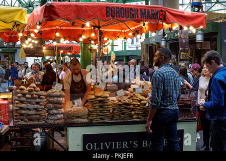 Die traditionellen Bäcker bei der Borough Market in London England United Kingdom UK Abschaltdruck Stockfoto