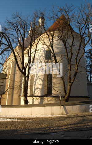 Der hl. Johannes der Täufer und Bartholemew Römisch-katholischen Kirche Kazimierz, Polen gegründet 1345. Februar 2008 Stockfoto