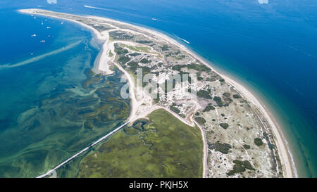 Luftaufnahme von Long Point, Provincetown, MA, USA Stockfoto