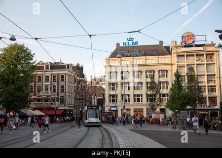 Amsterdam, Niederlande - 7. Juli 2018: die allgemeine Ansicht der Stadt Amsterdam, Holland Stockfoto