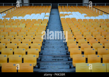 Die Stadionsitze Stockfoto