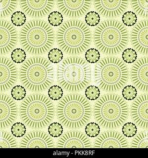 Nahtlose Muster mit Mandalas im afrikanischen Stil. Stock Vektor