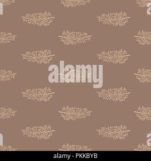 Sanfte Blume nahtlose Muster mit Wiese Kräuter. Stock Vektor