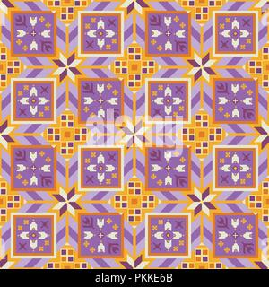 Schöne geometrische nahtlose Muster im bulgarischen Stil. Stock Vektor