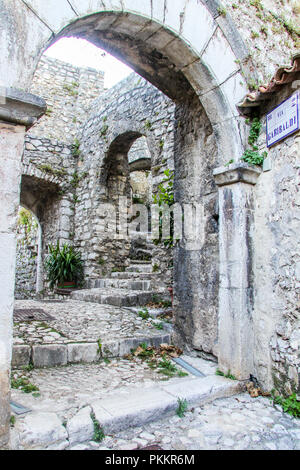 Schmale Straße Labro, Latina, Latium, Italien Stockfoto