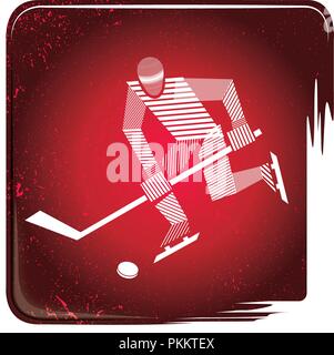 Eishockey stripy Symbol Stock Vektor