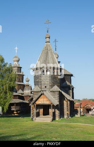 Holz Kirche der Auferstehung, im Jahre 1776 erbaut. Suzdal. Russland Stockfoto