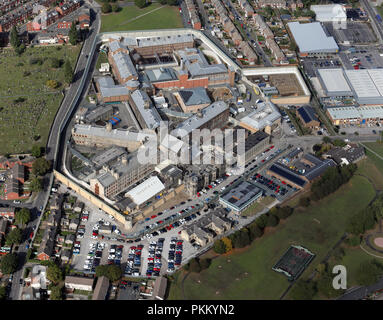 Luftaufnahme von HMP Leeds, Armley Gefängnis Stockfoto