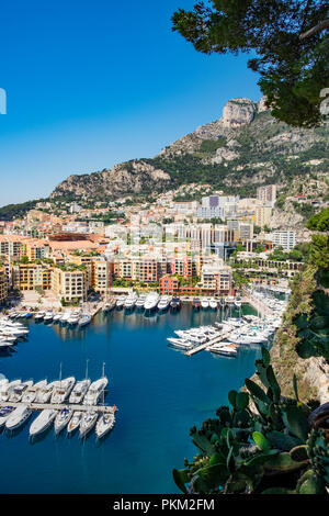 Port de Monaco Fontvielle Stockfoto