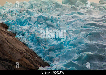 Eine schöne Aussicht in diese massice Gletscher Stockfoto