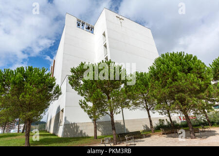 Äußere des Iesu Kirche Iglesia de Iesu, Rafael Moneo Architekt, San Sebastián, Guipúzcoa, Baskenland, Spanien Stockfoto