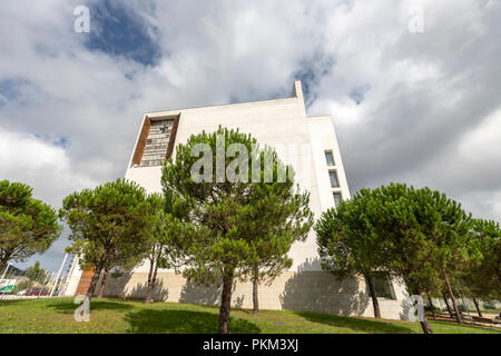 Äußere des Iesu Kirche Iglesia de Iesu, Rafael Moneo Architekt, San Sebastián, Guipúzcoa, Baskenland, Spanien Stockfoto