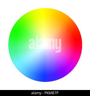 Farbrad Guide mit Sättigung und markieren. Color Picker Assistant Stock Vektor