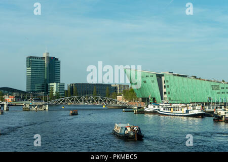 Niederlande, Amsterdam, 21. April 2017: Skyline von Amsterdam Stockfoto