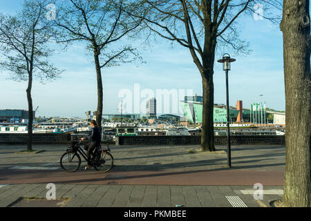 Niederlande, Amsterdam, 21. April 2017: Skyline von Amsterdam Stockfoto