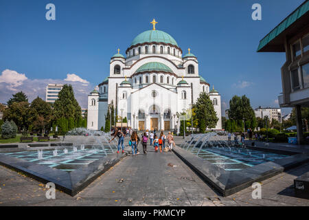 Des heiligen Sava in Belgrad Stockfoto