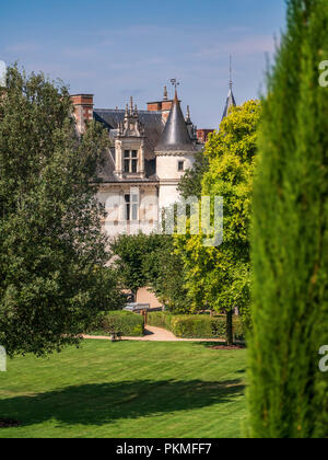 Das königliche Schloss in Amboise an der Loire in Frankreich Stockfoto