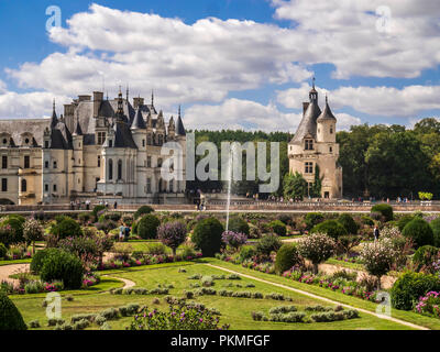 Schloss Chenonceaux im Loiretal, Frankreich Stockfoto