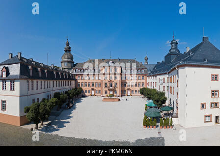 Berleburg Schloss, Bad Berleburg, Kurort, Wittgensteiner Land, Kreis Siegen-Wittgenstein, Nordrhein-Westfalen Stockfoto