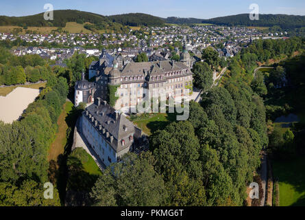 Berleburg Schloss, Bad Berleburg, Kurort, Wittgensteiner Land, Kreis Siegen-Wittgenstein, Nordrhein-Westfalen Stockfoto