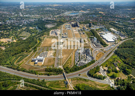 Luftaufnahme, Industriegebiet Phoenix-West, Industrial Park, ehemaliger Stahlwerke Hoesch Dortmund, Amprion Stockfoto