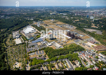Luftaufnahme, Industriegebiet Phoenix-West, Industrial Park, ehemaliger Stahlwerke Hoesch Dortmund, Amprion Stockfoto