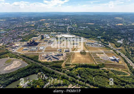 Luftaufnahme, Industriegebiet Phoenix-West, Industrial Park, ehemaliger Stahlwerke Hoesch Dortmund, Amprion Stockfoto