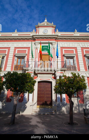 Sevilla, Spanien - November 18,2016: Fassade des Hauses der Provinz Sevilla. Stockfoto