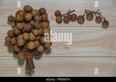 Logans Früchte im tropischen Südostasien, Vietnam gewachsen. Logans Bild für Werbung, Marketing, Design, Verkauf ... Stockfoto