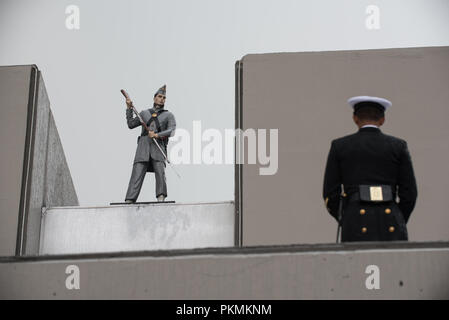 Mexiko City, Mexiko. 13 Sep, 2018. Der mexikanische Präsident Enrique PeÐ¦ ein nieto Hosts eine militärische Parade an der heroischen Collegio Militar (Kriegsakademie) in Mexiko City, Mexiko, Sept. 13, 2018. Credit: Us Joint Staff/russischen Look/ZUMA Draht/Alamy leben Nachrichten Stockfoto