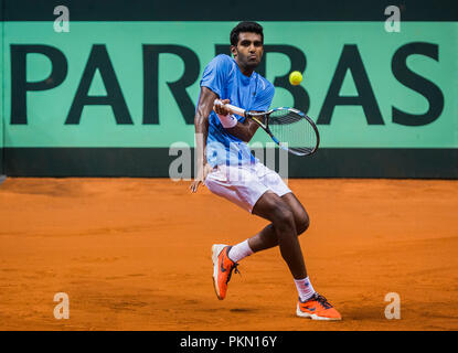 Kraljevo, Serbien. Pranesh Gunneswaran (IND) liefert Credit: Nikola Krstic/Alamy leben Nachrichten Stockfoto