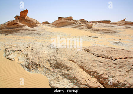 Schönen Sanddünen in der Wüste Sahara in der Nähe der Oase Siwa, Ägypten Stockfoto