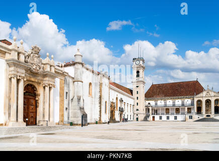 Universität Coimbra. Paço das ESCOLAS, die Alte Universität (Velha Universidade), Coimbra, Portugal Stockfoto