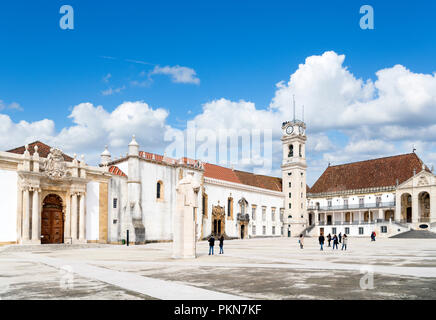 Universität Coimbra. Paço das ESCOLAS, die Alte Universität (Velha Universidade), Coimbra, Portugal Stockfoto