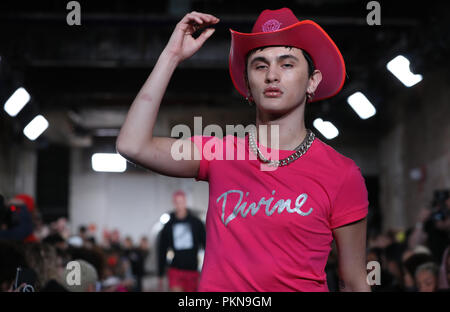 Modelle auf dem Laufsteg während der NICOPANDA während der London Fashion Week im September 2018. PRESS ASSOCIATION. Bild Datum: Freitag, September 14, 2018. Photo Credit: Isabel Infantes/PA-Kabel Stockfoto