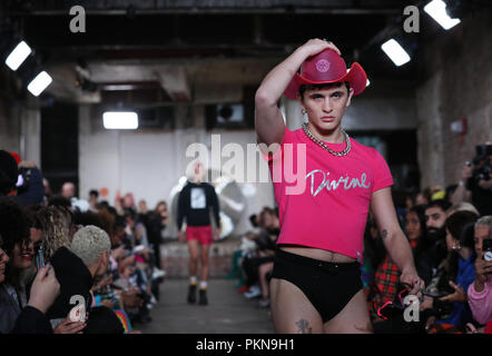 Modelle auf dem Laufsteg während der NICOPANDA während der London Fashion Week im September 2018. PRESS ASSOCIATION. Bild Datum: Freitag, September 14, 2018. Photo Credit: Isabel Infantes/PA-Kabel Stockfoto