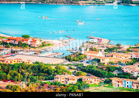 Porto Rotondo auf Golfo Aranci an der Costa Smeralda auf Sardinien in Italien Stockfoto