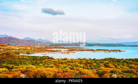 Porto Rotondo bei Golfo Aranci an der Costa Smeralda auf Sardinien in Italien Stockfoto