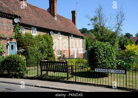 Gerberei Hof. Whitwell, Hertfordshire. Es ist eine Erinnerung an eine Vergangenheit Industrie in das Dorf. Stockfoto