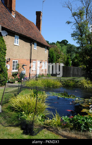 Gerberei Hof. Whitwell, Hertfordshire. Es ist eine Erinnerung an eine Vergangenheit Industrie in das Dorf. Stockfoto