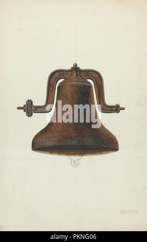 Bell. Stand: 1935/1942. Maße: gesamt: 35,6 x 22,9 cm (14 x 9 in.). Medium: Aquarell, Graphit und Feder und Tinte auf Papier. Museum: Nationalgalerie, Washington DC. Autor: William Kieckhofel. Stockfoto